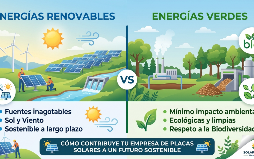 🌱 ¿Qué es la energía verde y en qué se diferencia de las energías renovables?